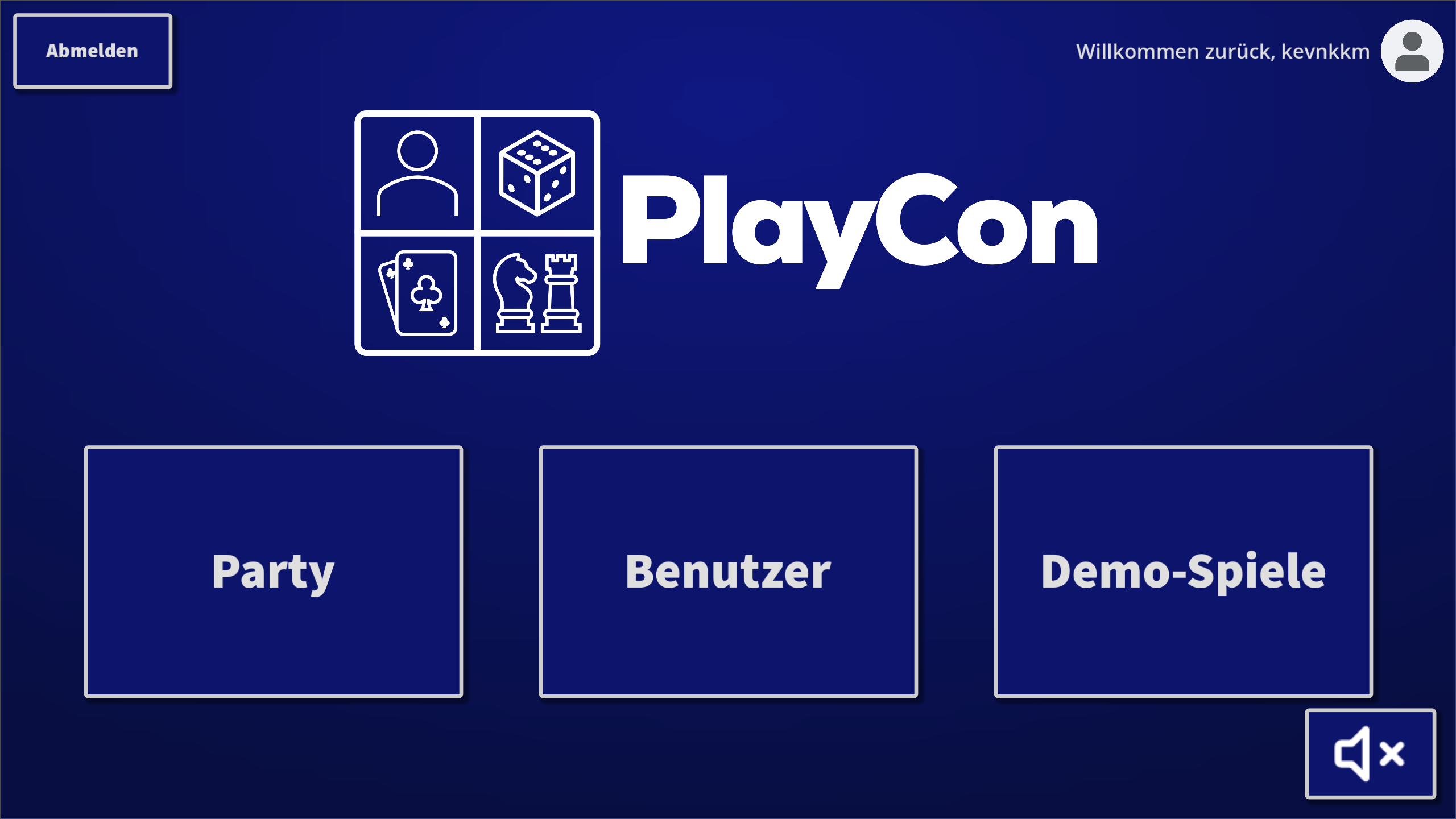 PlayCon Main Menu